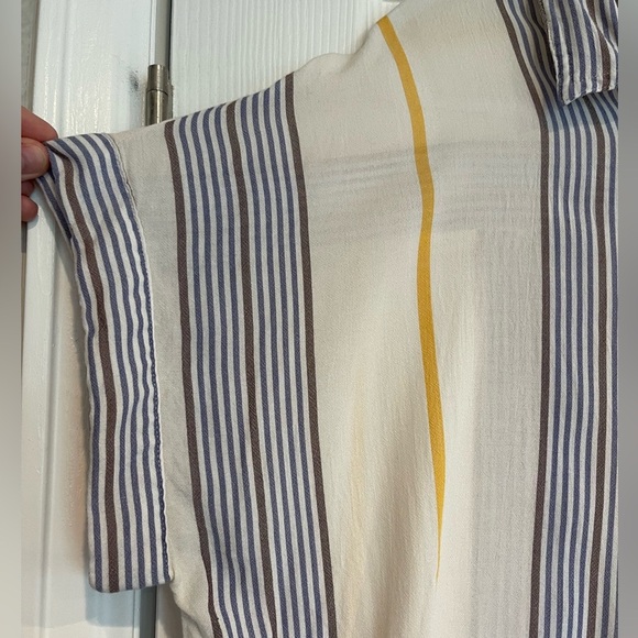 A.N.A Short Sleeve Classic Striped Relaxed Fit Button Down - Picture 4 of 8